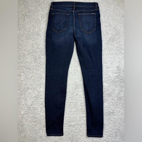 Hudson Jeans Womens 28 Straight Dark Wash Distressed Party Denim Night Out - Picture 5 of 5